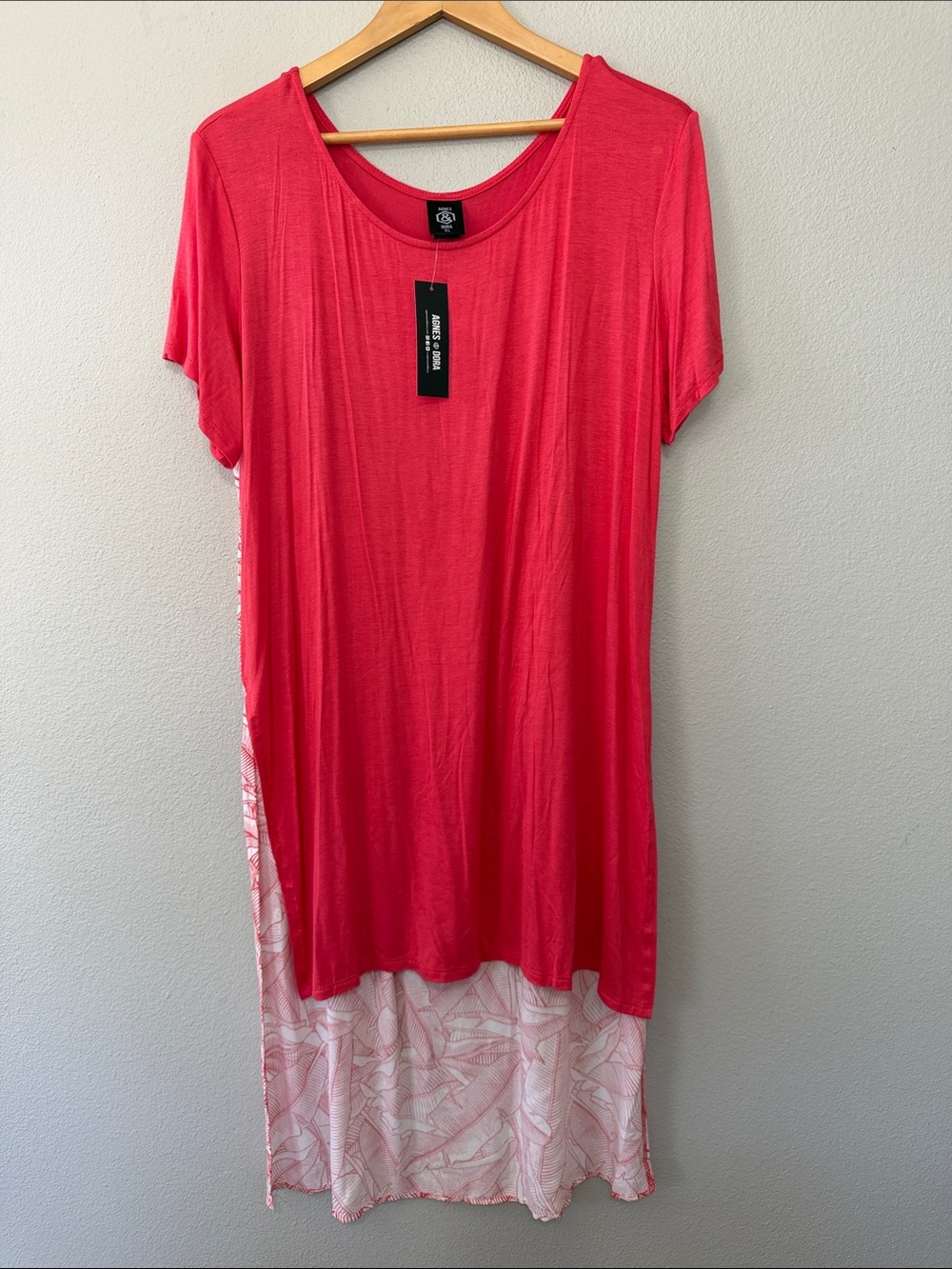 Agnes and Dora daydreamer Tunic Dress - lightweight, high low tropical XL